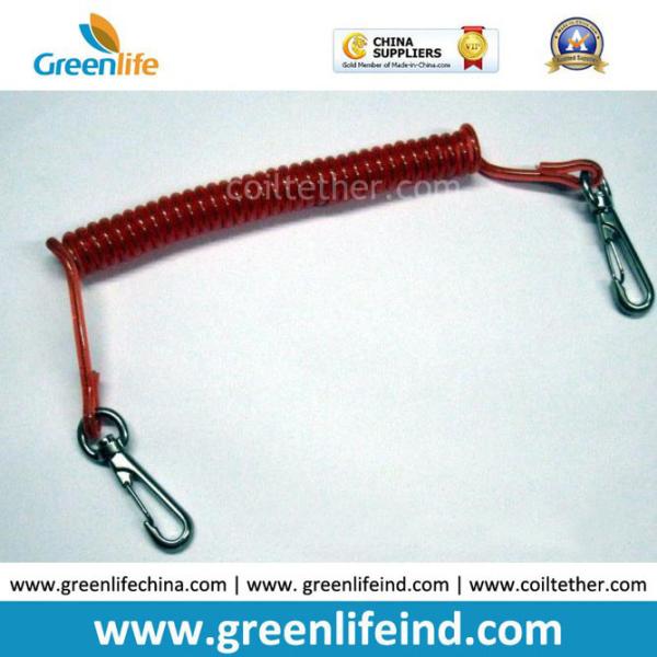 Heavy Duty Strong Pulling Big Size Wire Coil Carabiner Lanyard