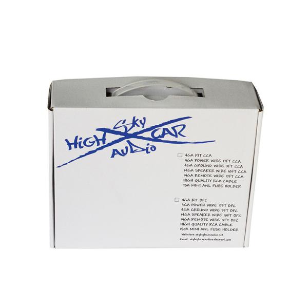 Dustproof Kraft Embossing Corrugated Gift Box With Handle Lightweight