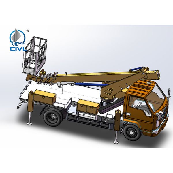 18m Telescopic Van With Basket Aerial Work Vehicle 4x2 Truck Chassis