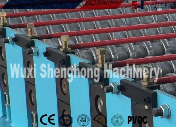 380V 50Hz Roof Roll Forming Machine , Corrugated Metal Deck Roof Tile Making Machine