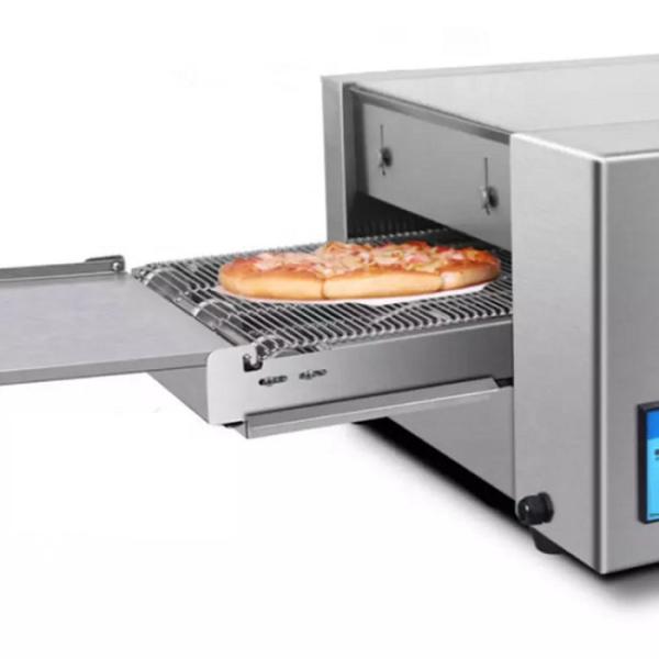 Commercial 0.5Kw Electric Pizza Conveyor Oven Countertop  Stainless Steel 18inch