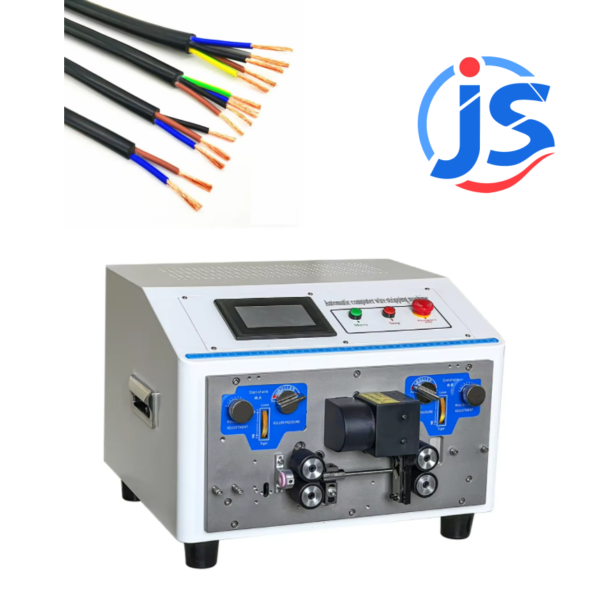 PLC Control Automatic Cable Stripping Machine 220V Wire Cutting And Stripping Machines