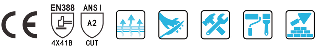 Черный датчик ладони 18 нитрила пены отрезал устойчивые перчатки безопасности для регуляции металла и стекла