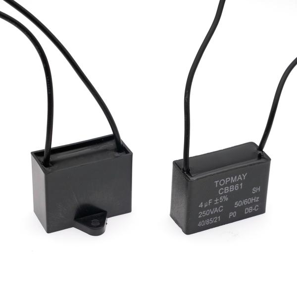 Metallized Polypropylene Film Capacitor CBB61 For 250VAC AC Motor Running