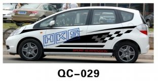 Car Body Sticker QC-029B / PVC Water Proof Car Decoration