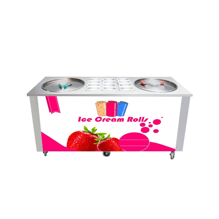 Frozen Yogurt Machine Ice Cream Roll Maker Stir Fried Ice Cream Fry Ice Cream Rolls Machine