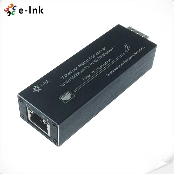 Micro Mini 10/100/1000BASE-T to 100/1000BASE-X SFP Media Converter