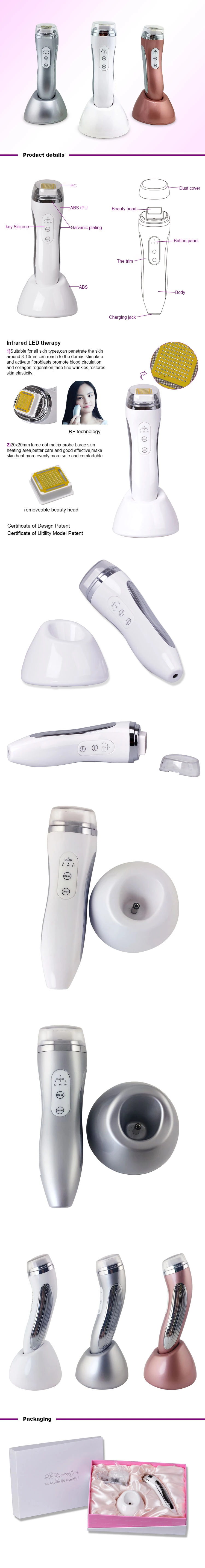 De beauté anti mini rf de salon peau de l'âge 252*182*70mm affermissant le dispositif