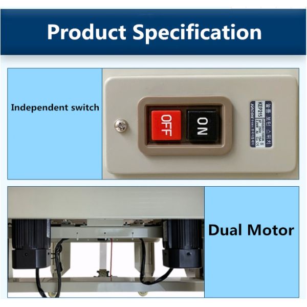 220V/50HZ Left And Right Drive Carton Sealing Machine Semi Automatic Carton Sealer