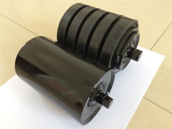 Rubber Lined 0.4kW Conveyor Impact Roller DIN S235JR Impact Idlers