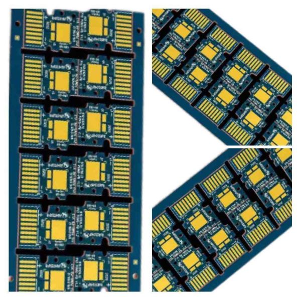 Пробел Clab темно-синий омедняет слой 2OZ 2.0mm HASL ENIG доски 2 PCB
