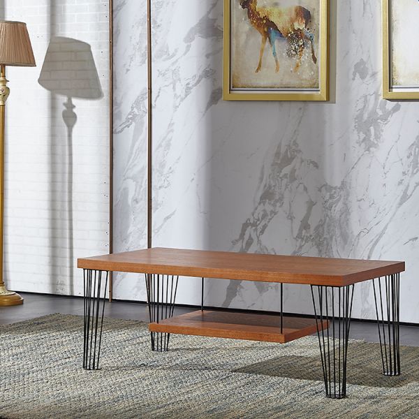 Деревянный журнальный стол ноги паука 17,32 дюймов с вися разделами