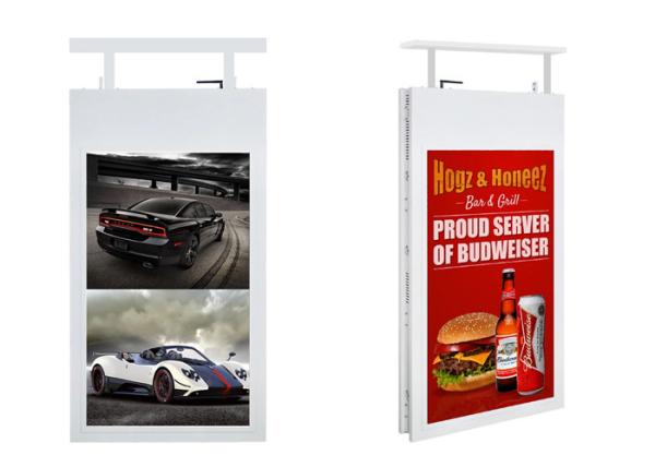 Double Sided Digital Window Display Screens 1080P Full HD Resolution