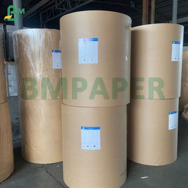 50 gm 60 gm 80 x 1100 mm Papel Kraft despojado de grado alimenticio para bolsas de envoltura de alimentos