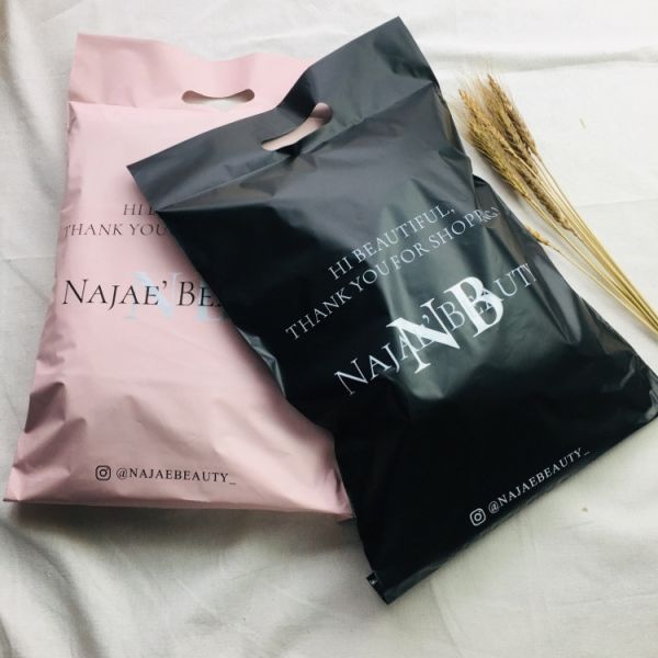 Сумки штейновой черной поли почтовой отправки упаковывая для пакета одежды