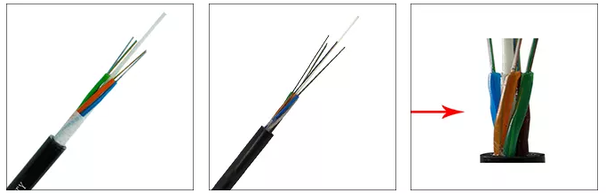 48 cor preta do cabo de fibra ótica do canal GYFTY do único modo do núcleo