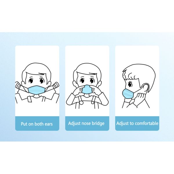 Earloop Children'S Disposable Face Masks
