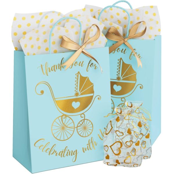 Sac en papier en carton d'ivoire sur mesure pour les produits pour bébés