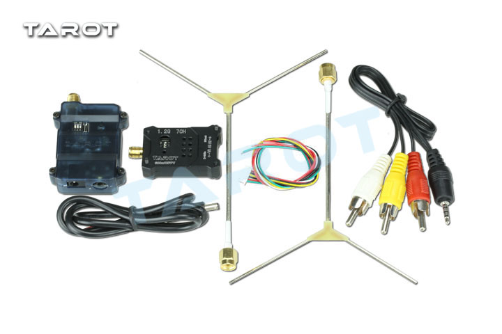 Factory Outlet Tarot TL300N5 1.2G 600MW 8CH Wireless Video Transmitter Receiver AV TX RX With G Antenna For RC FPV Quadcopter