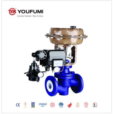 Flanged Globe Control Valve With Pneumatic Actuator Medium Pressure Gas media