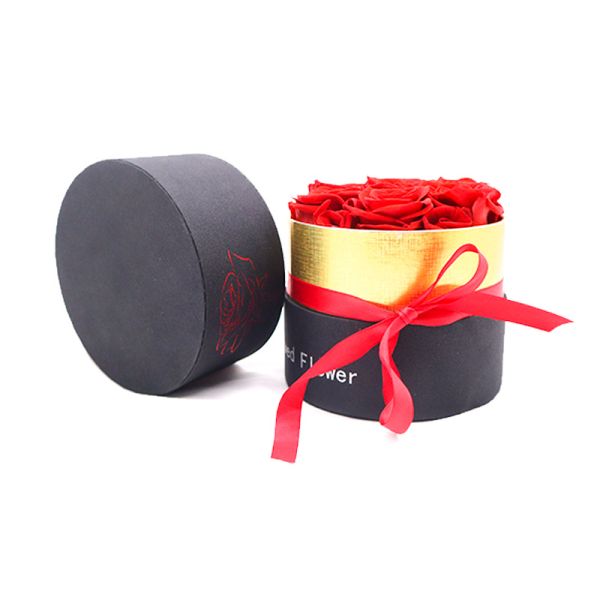 Beautiful Color Favor Gift Boxes , Eternal Love Preserved Flowers In A Box