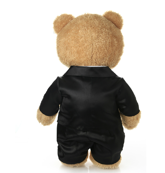 custom black suit bear with cool suit