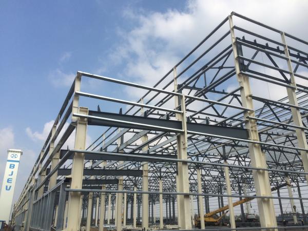 Atelier de construction en acier préfabriqué ignifuge avec une durée de vie de 50 ans