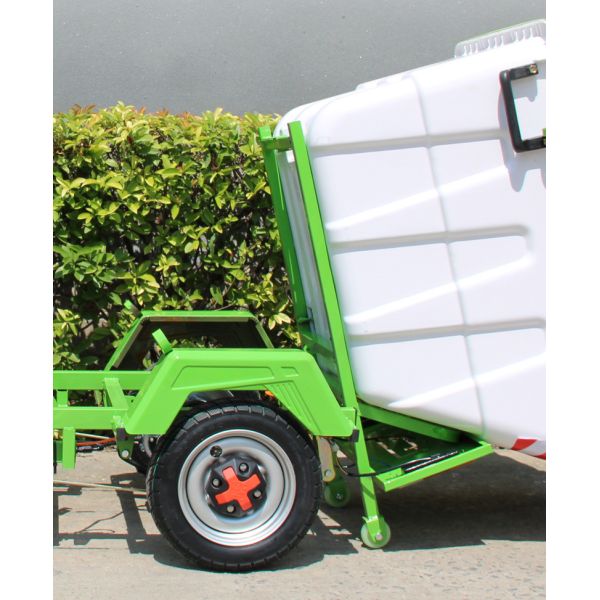 Compact Electric Sanitation Cart: Manual Dumping for Quick, Easy Cleaning