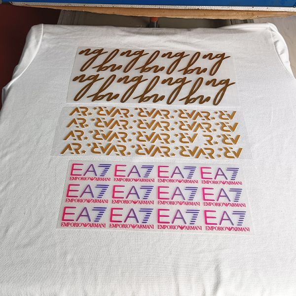 Ironing Stickers Clothing Application T-shirt Appliques Thermal Press Fashion Trend Letter Patch Silicone Transfer Printing