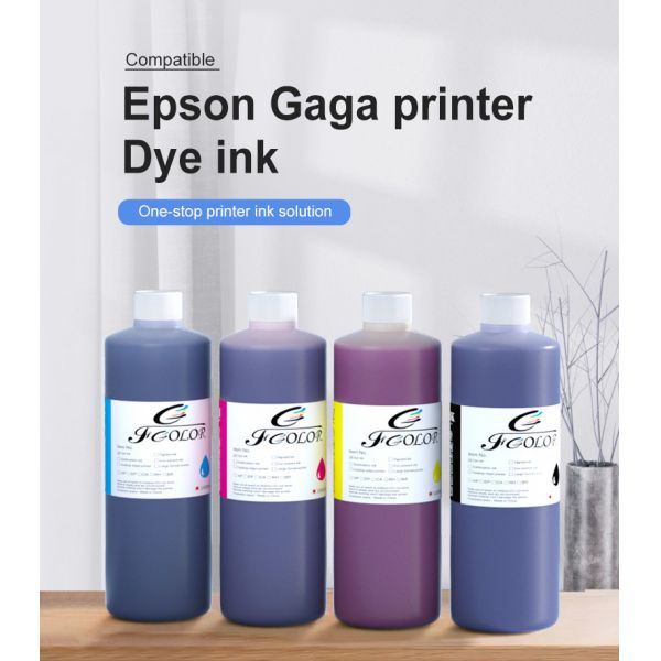 FCOLOR 1000ML Dye Ink for Fast Printer for Ep WF C4000 C5000 C6000 C21000 C17590 C20590 C20600 C20750 on Photo Paper or Office