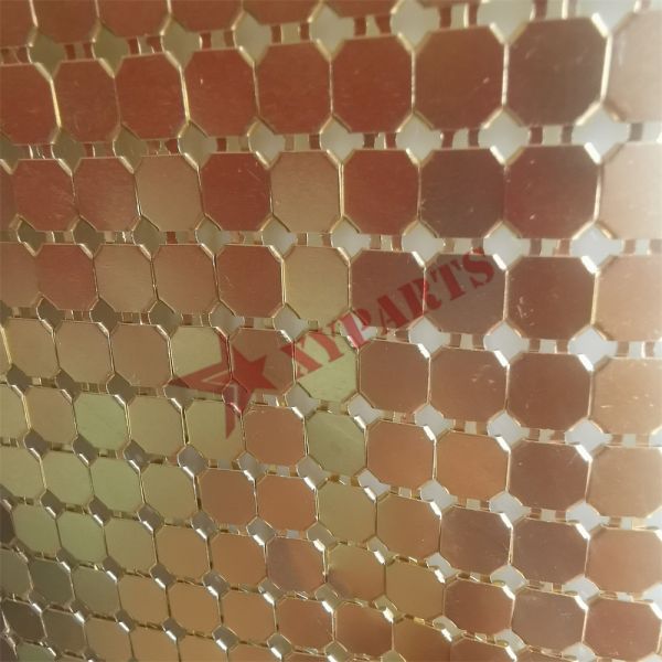45x150cm Aluminum Flakes Fabric Gold Color For Decoration