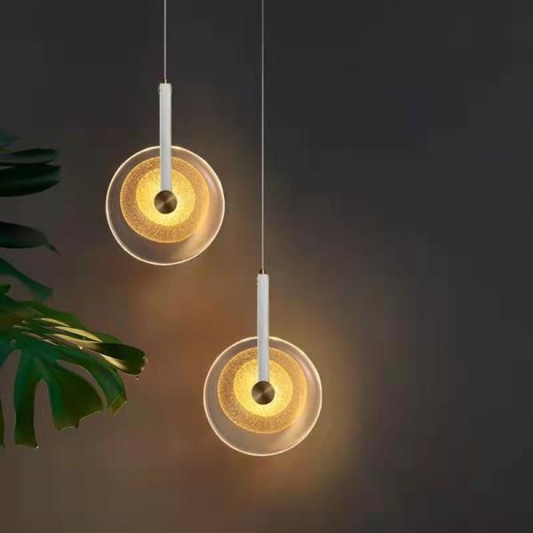 Luxury Belt Modern Creative Restaurant Nordic Bedroom Glass Pendant Light