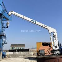 Guindastes de 1.5T4M Small Ship Deck que levantam o iate hidráulico do crescimento