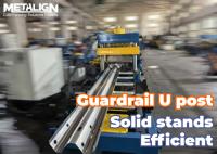 Máquina de moldear líneas de rodillo de vigas W con corte hidráulico y sistema de nivelación doble reforzado