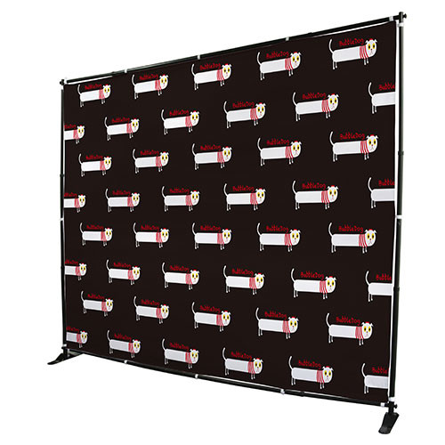 Custom Telescopic Backdrop Stand , Step Repeat Adjustable Banner Stand