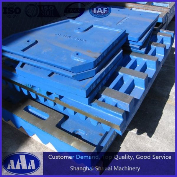 jaw crusher spare parts high manganese steel casting jaw plate Liner Mn18Cr2 Mn13Cr2