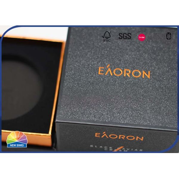 Порошок яркого блеска украсил твердую коробку бумаги плеча для упаковки Skincare