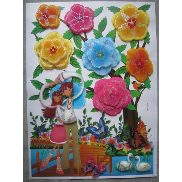 Three- dimension Effect 3278 3d Wall Decoration Stickers for Wedding Decoration