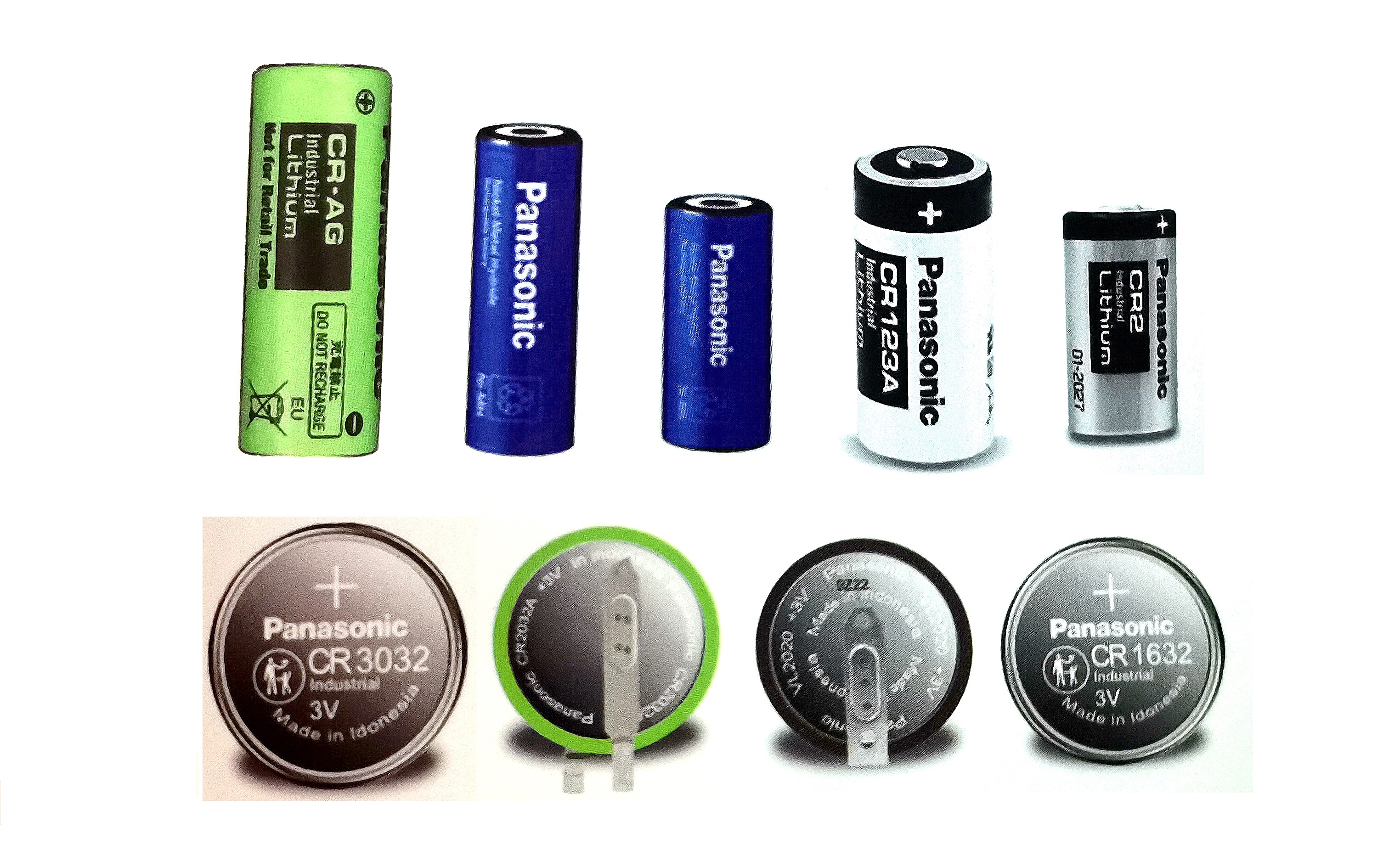 клетка кнопки Panasonic клетки монетки 3.0V 225mAh CR2032 перезаряжаемые