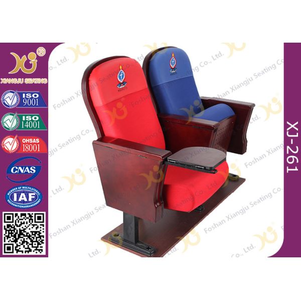 East African Vintage Auditorium Church Hall Chairs With Embroidered Logo On Back
