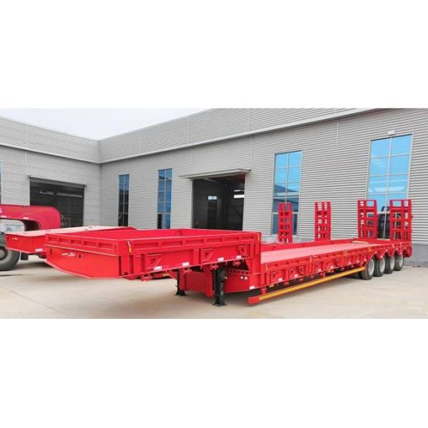 Semi remolques con pendiente para excavadoras bulldozers para máquinas pesadas