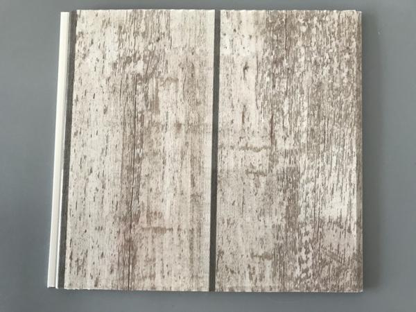 Slab Decorative PVC Panels Transfer Printing Durable 7mm Thick for Ceilings
