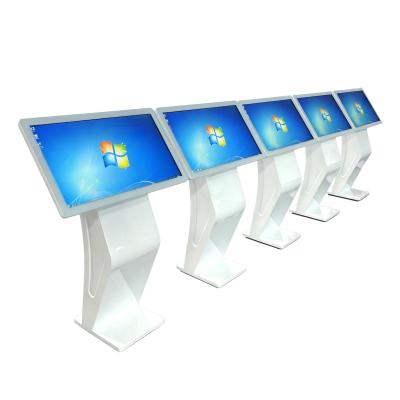 49-Inch S-Shape Landscape Advertising Display Interactive Query Machine 4K Touch Kiosk Commercial Information Board