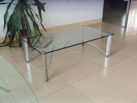 Tabela de café de vidro de estilo moderno Estrutura estável para móveis domésticos HAPPYHOME CT-199