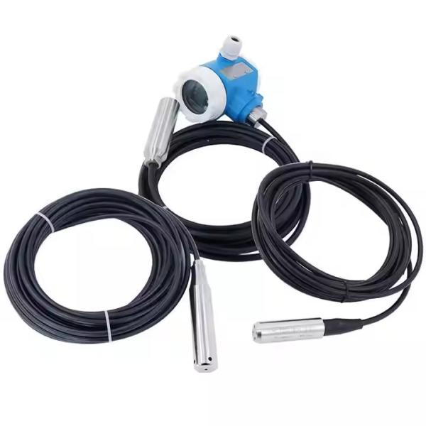 Polyvinyl Fluoride Cable IP68 24VDC Submersible Water Level Sensor Probe for Water Monitoring