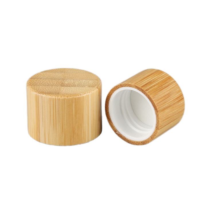 Essential Oil Bottle Caps Wooden Screw Cap Bamboo Lids Glass Plastic Iron Cosmetic Packaging