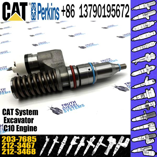 A máquina escavadora Accessories Diesel Motor do injetor de combustível do motor diesel parte 2037685 203-7685 para CAT 16H C-10 C-12 de Caterpillar