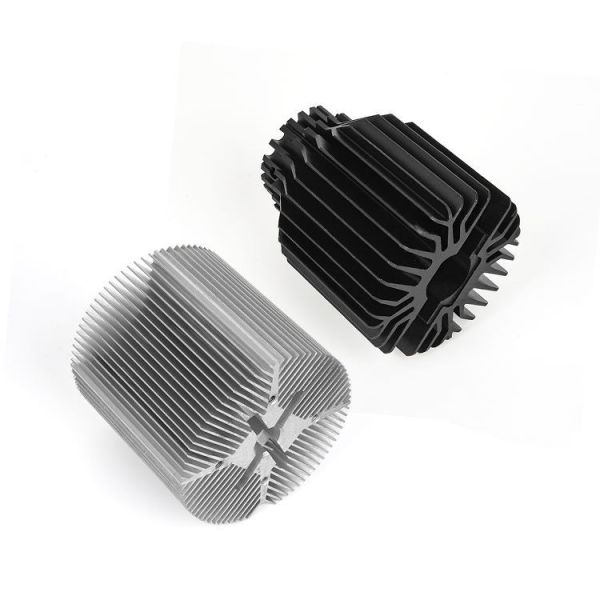Custom aluminum extruded heat sink, CNC machined | High power heat sink for LED inverter from ISO factory
