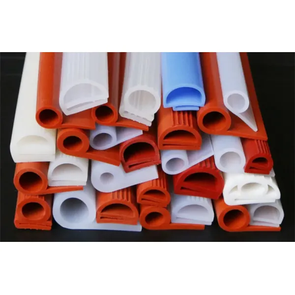 E-Shape Silicone Rubber Sealing Strip E-Type Heat Resistant Oven Door Seal Strip for Freezer & Steaming Machine