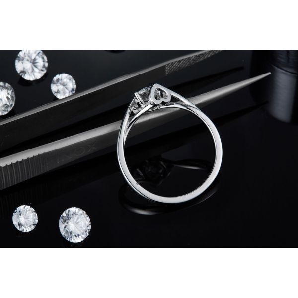 Захват обещания свадьбы драгоценной камня кольца Moissanite карата женщин 3 естественный